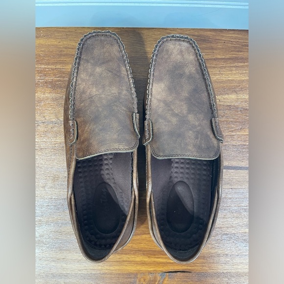Jousen Brown Slip On Casual Lightweight Loafer Shoes Mens 9 GUC - Picture 9 of 9